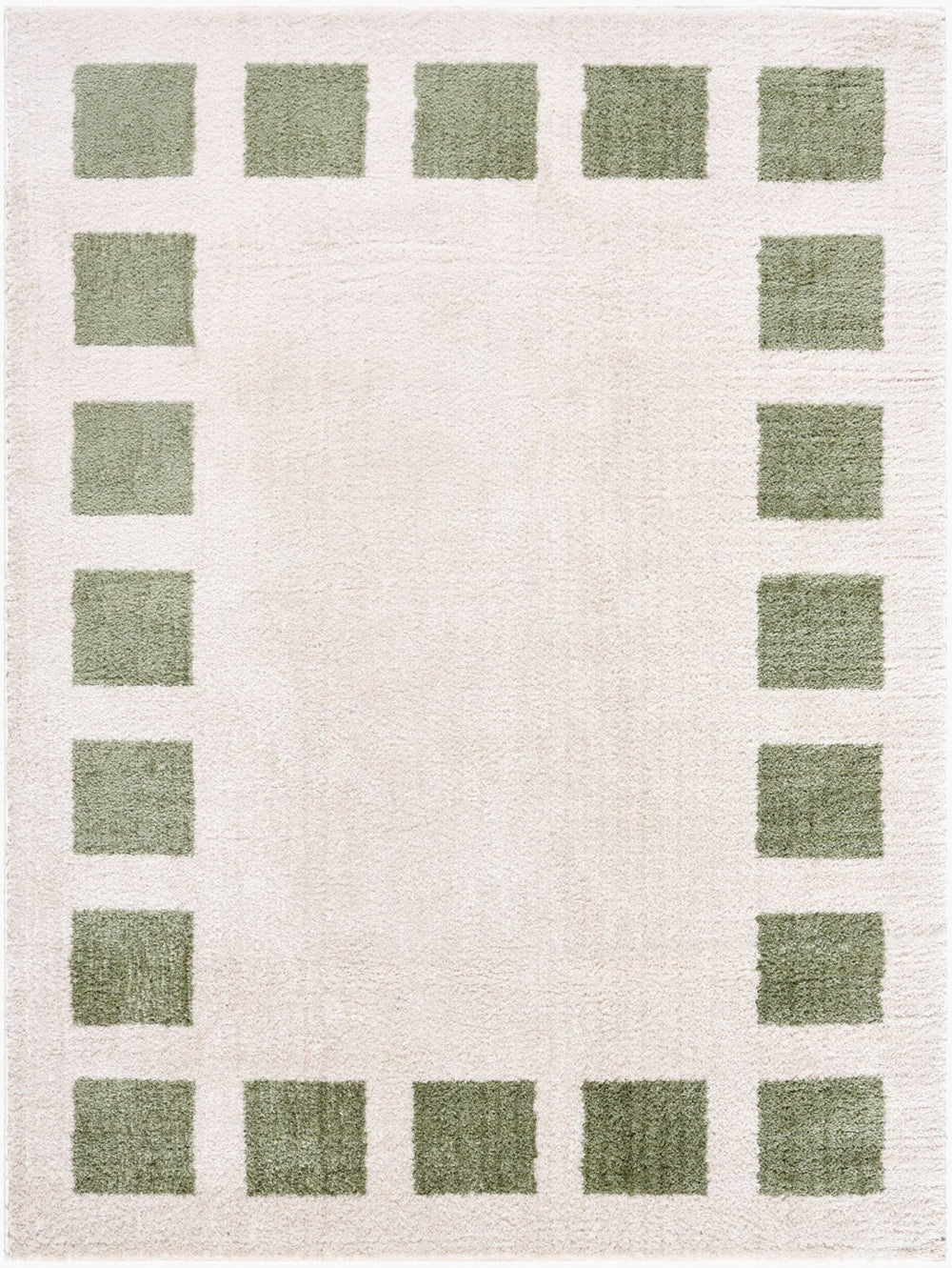 Livabliss Fossay Art Deco Shag Rug High Pile Polyester Turkish Woven Plush Entryway Accent Light Beige, Gr 2' x 2'11" FSG2315-2211