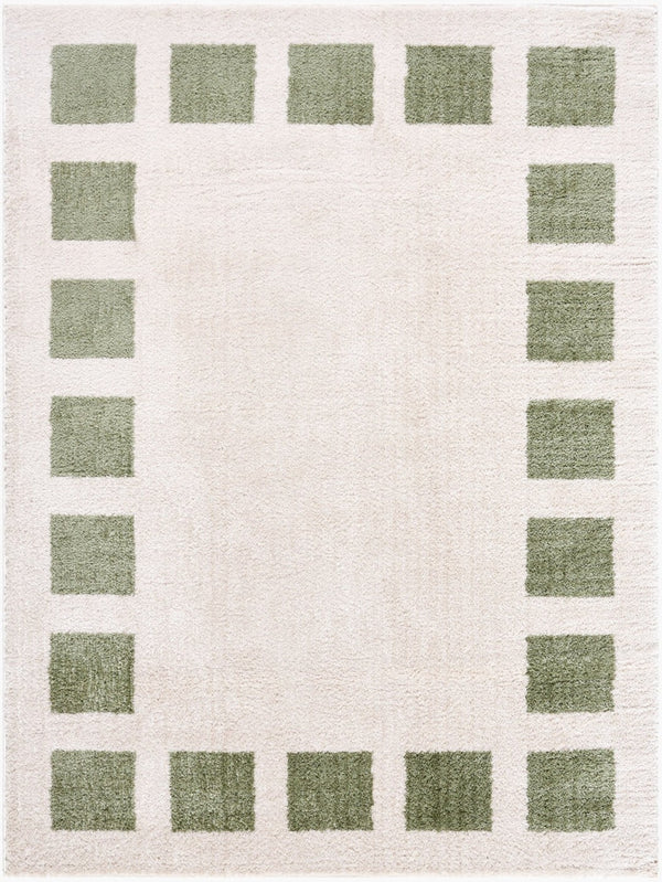Livabliss Fossay Art Deco Shag Rug High Pile Polyester Turkish Woven Plush Entryway Accent Light Beige, Gr 2' x 2'11" FSG2315-2211