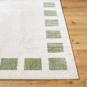 Livabliss Fossay Art Deco Shag Rug High Pile Polyester Turkish Woven Plush Entryway Accent Light Beige, Gr 2' x 2'11" FSG2315-2211