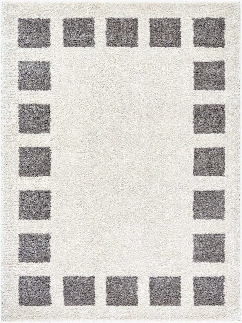 Livabliss Fossay Art Deco High Pile Shag Rug Turkish Woven Polyester for Bedroom or Reading Nook Light Beige, Ch 7'10" x 10' FSG2316-71010