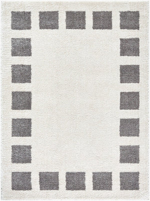Livabliss Fossay Art Deco High Pile Shag Rug Turkish Woven Polyester for Bedroom or Reading Nook Light Beige, Ch 7'10" x 10' FSG2316-71010