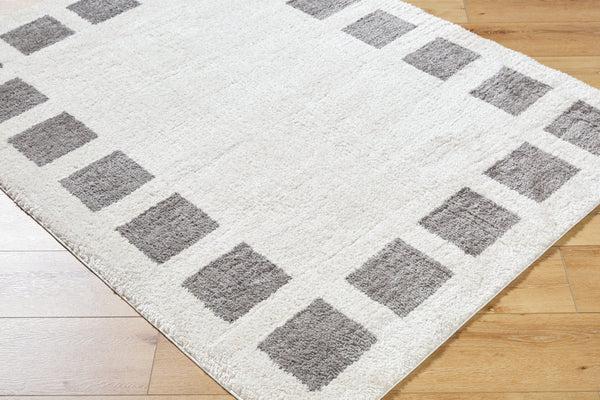 Livabliss Fossay Art Deco High Pile Shag Rug Turkish Woven Polyester for Bedroom or Reading Nook Light Beige, Ch 7'10" x 10' FSG2316-71010