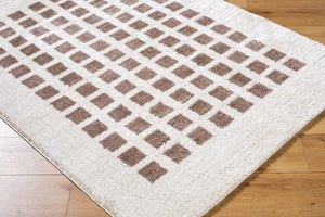 Livabliss Fossay Art Deco Shag Rug Turkish Woven Polyester Plush Pile Entryway Accent Light Beige, Da 7'10" x 10' FSG2318-71010
