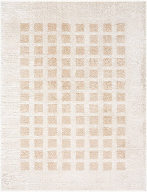 Livabliss Fossay Art Deco Shag Rug Plush Polyester High Pile for Entryway Bathroom Bedside Light Beige, Be 7'10" x 10' FSG2319-71010
