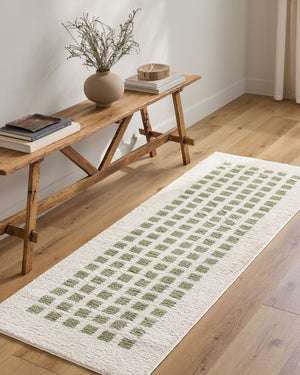 Livabliss Fossay Art Deco Shag Rug Plush High Pile Polyester Accent for Bedside or Entryway Light Beige, Gr 5'3" x 7' FSG2320-537