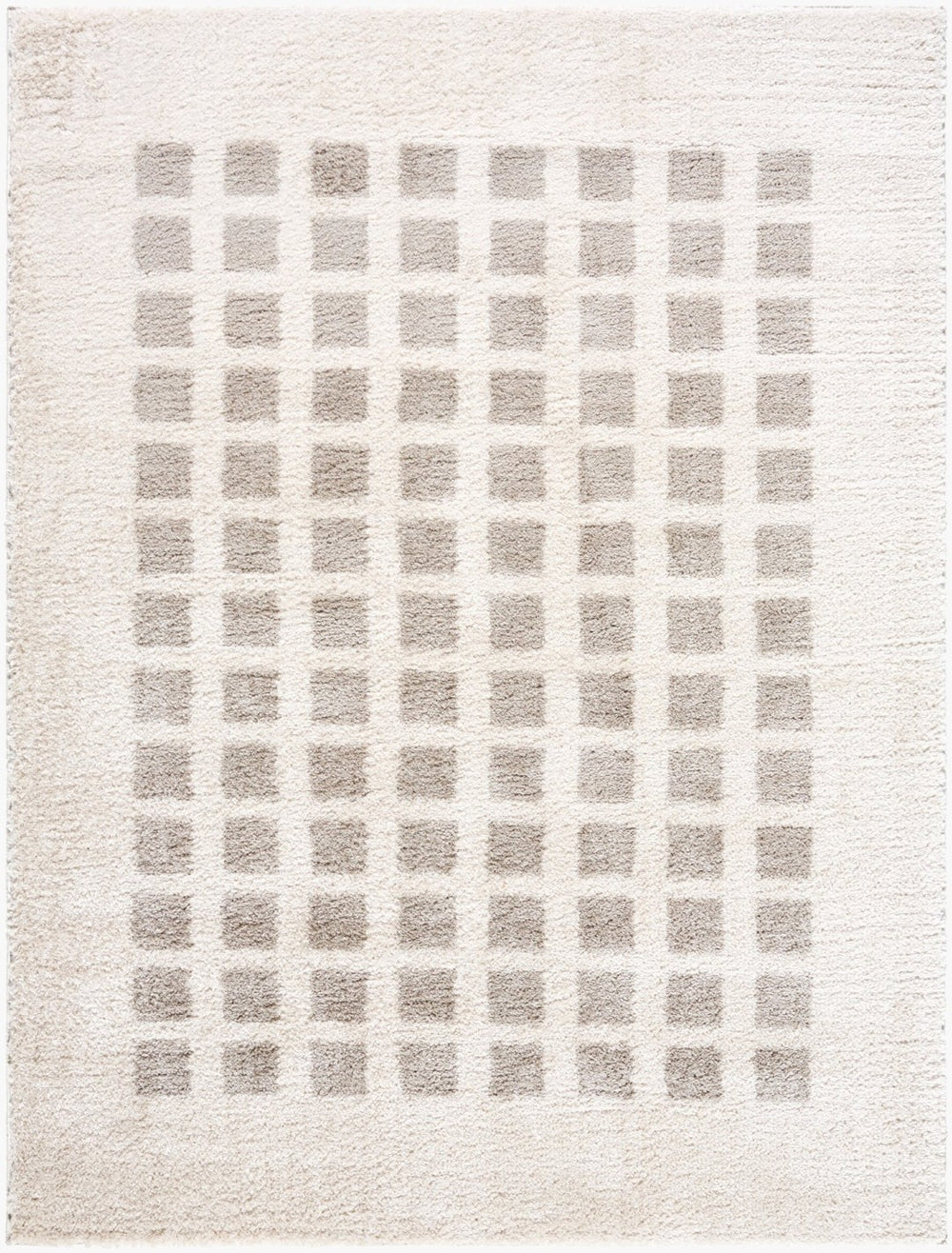 Livabliss Fossay Art Deco Shag Rug Turkish Woven Polyester High Pile Bedroom Accent Light Beige, Me 2' x 2'11" FSG2322-2211