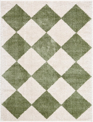 Livabliss Fossay Art Deco Shag Area Rug Plush Polyester Pile Woven in Turkey for Modern Rooms Light Beige, Gr 7'10" x 10' FSG2325-71010