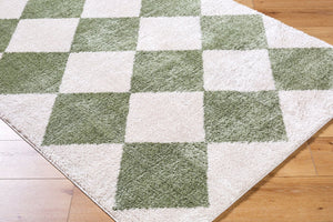 Livabliss Fossay Art Deco Shag Area Rug Plush Polyester Pile Woven in Turkey for Modern Rooms Light Beige, Gr 7'10" x 10' FSG2325-71010
