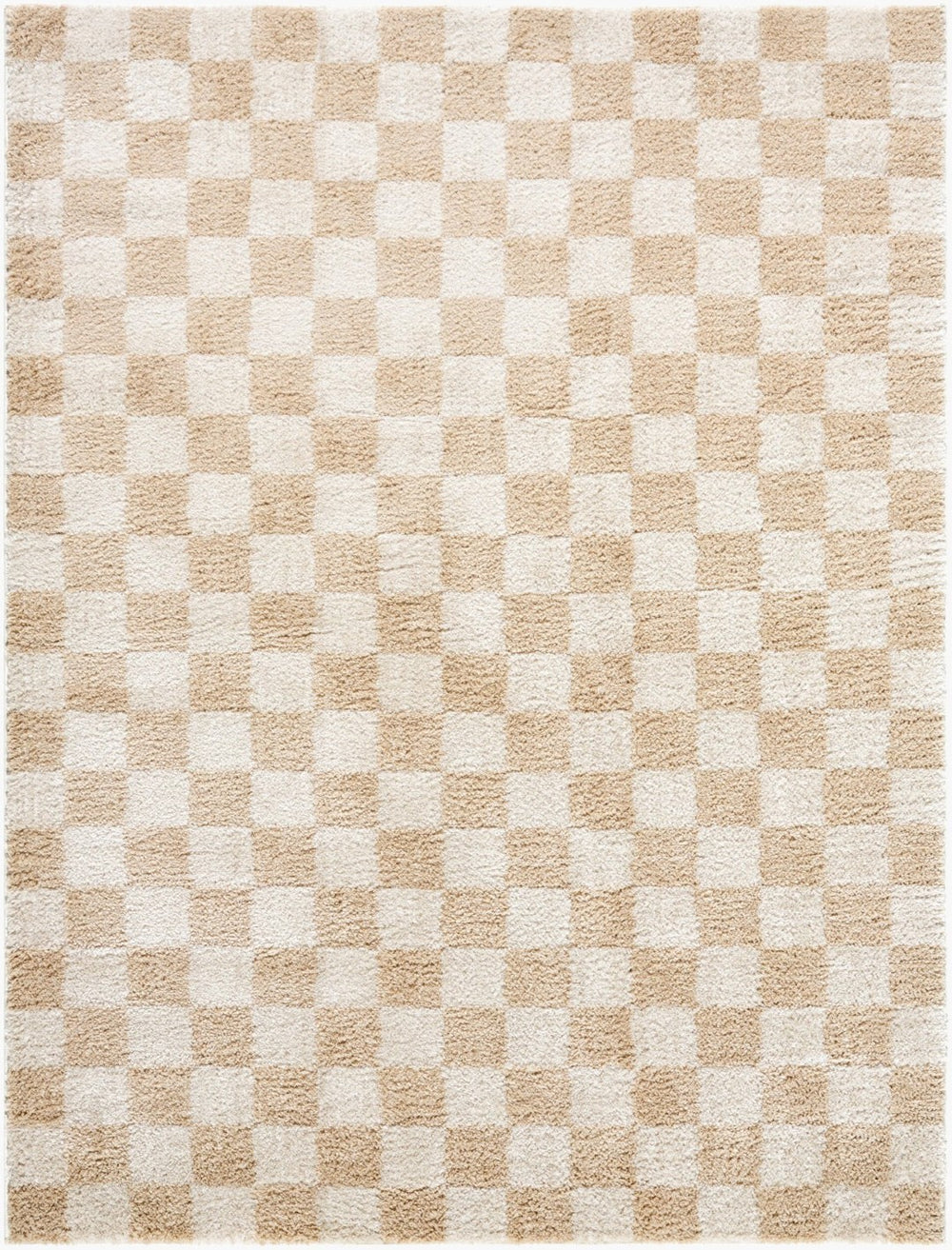 Livabliss Fossay Art Deco Shag Rug Soft Polyester Pile Machine Woven Accent for Any Room Light Beige, Be 7'10" x 10' FSG2329-71010