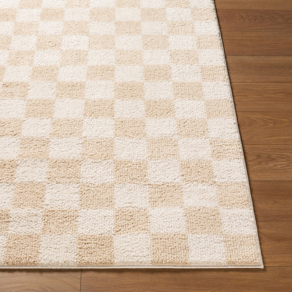 Livabliss Fossay Art Deco Shag Rug Soft Polyester Pile Machine Woven Accent for Any Room Light Beige, Be 7'10" x 10' FSG2329-71010