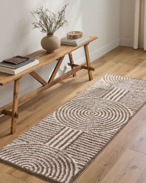 Livabliss Fossay High Pile Shag Area Rug Machine Woven Polyester for Bedroom or Bathroom Warmth Light Beige, Da 6'7" x 9' FSG2331-679