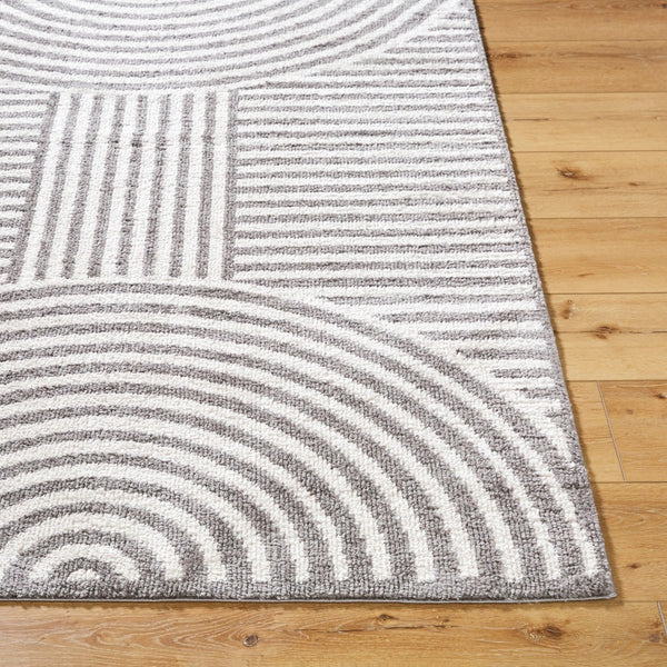 Livabliss Fossay Shag Art Deco Polyester High Pile Rug Machine Woven Plush Entryway Accent Light Beige, Ch 7'10" x 10' FSG2334-71010