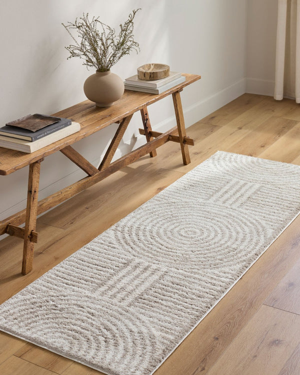 Livabliss Fossay High Pile Shag Area Rug Soft Polyester Plush Accent for Bedroom or Entryway Light Beige, Me 7'10" x 10' FSG2335-71010