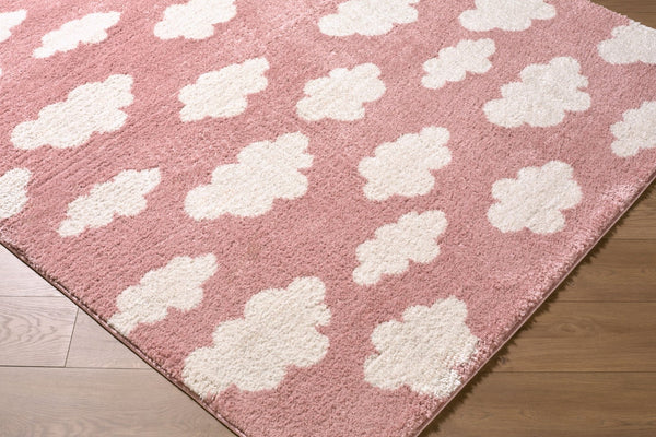 Livabliss Fossay High Pile Shag Rug Plush Polyester Accent for Modern Bedroom or Entryway Rose, Ivory 2'7" x 7'3" FSG2350-2773