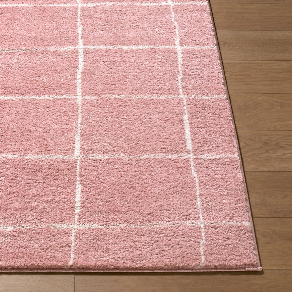Livabliss Fossay Plush Shag Area Rug Machine Woven Polyester for Bedroom or Living Room Rose, Ivory 2'7" x 7'3" FSG2351-2773
