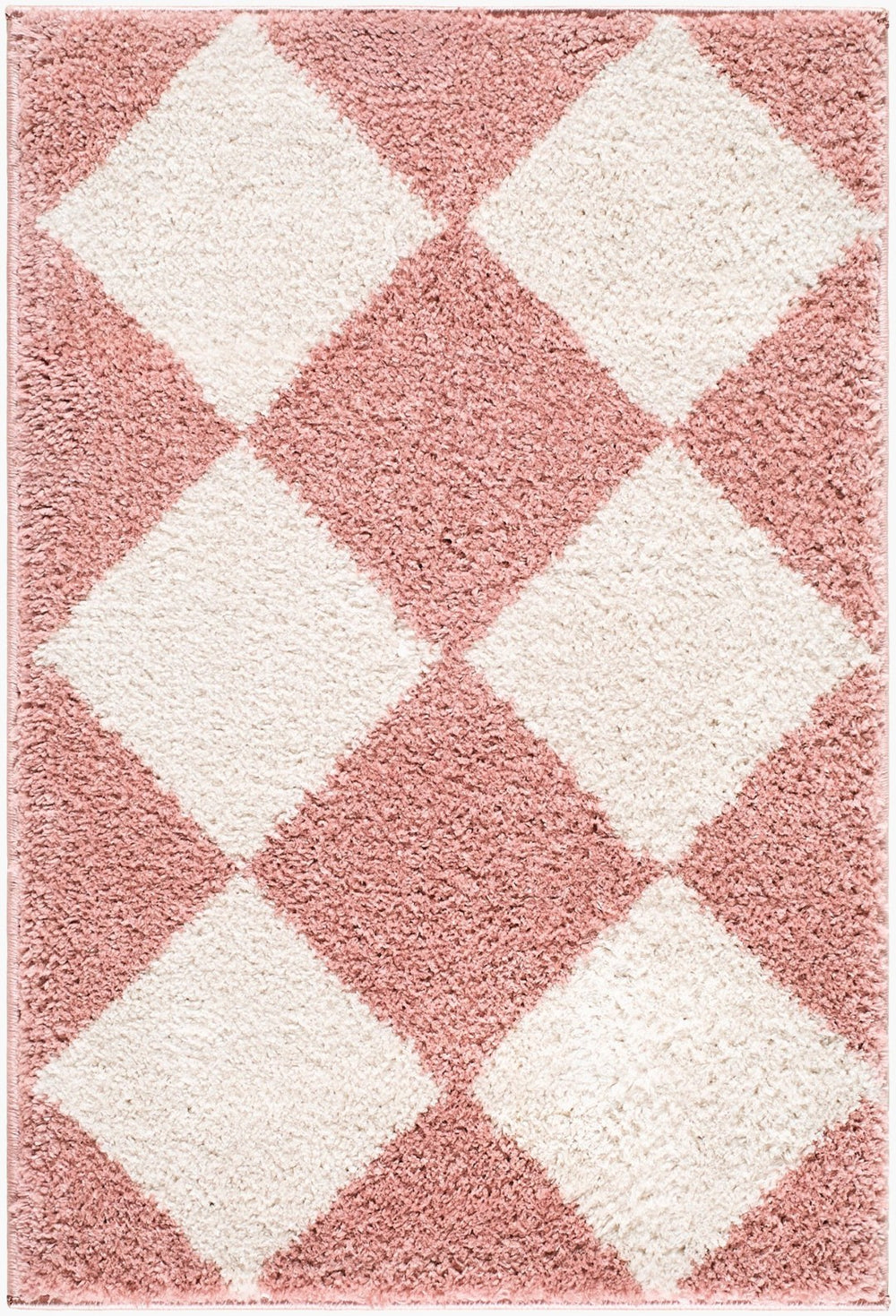 Livabliss Fossay Plush Polyester Shag Rug Modern Bedside or Entryway Accent Turkish Woven Rose, Ivory 2'7" x 7'3" FSG2355-2773