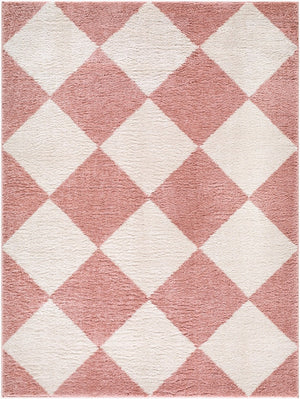 Livabliss Fossay Plush Polyester Shag Rug Modern Bedside or Entryway Accent Turkish Woven Rose, Ivory 7'10" x 10' FSG2355-71010