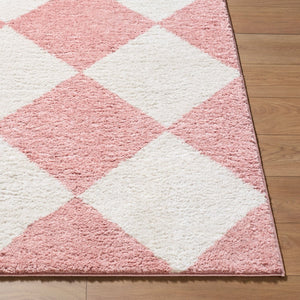Livabliss Fossay Plush Polyester Shag Rug Modern Bedside or Entryway Accent Turkish Woven Rose, Ivory 7'10" x 10' FSG2355-71010