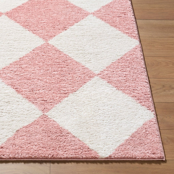 Livabliss Fossay Plush Polyester Shag Rug Modern Bedside or Entryway Accent Turkish Woven Rose, Ivory 7'10" x 10' FSG2355-71010