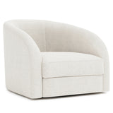 Bernhardt Terra Fabric Swivel Chair White,Cream Fabric P1362SA