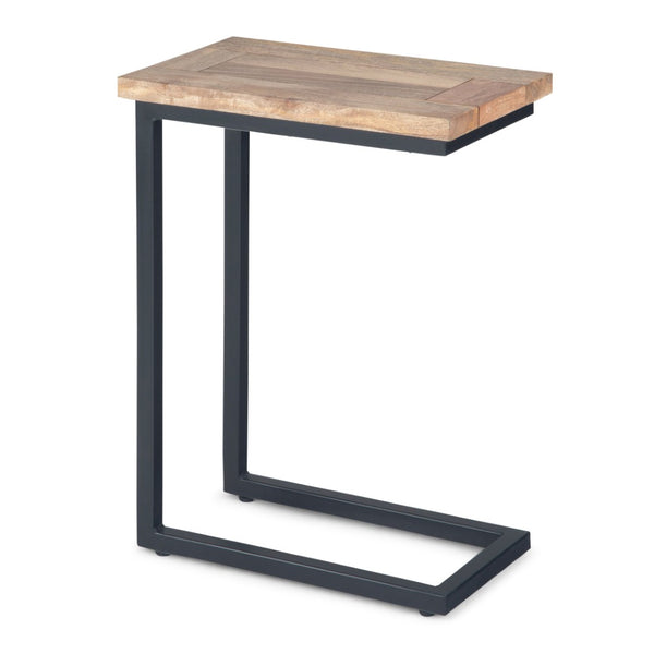 English Elm Skyler C Side Table - Handcrafted Solid Mango Wood With Charcoal Base For Modern Living Spaces B136P159619-GIGA