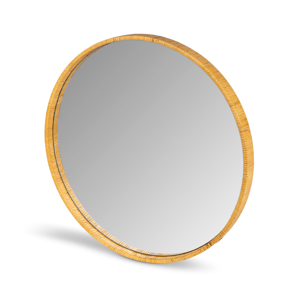 Rattan Wrapped Wood Mirror, 24" EWI95700 Park Hill