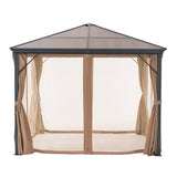 Christopher Knight Home® - Noble House - Aruba Aluminum 10 X 10 Ft. Gazebo