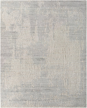 Finesse FSS-2302 9' x 12' Handmade Rug FSS2302-912  Pale Slate, Metallic - Silver, Light Silver, Pewter Surya