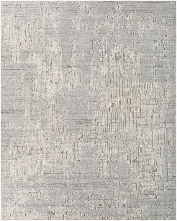 Surya Finesse Hand-knotted 2' X 3' Rug – Modern Luxury In Viscose & Wool For Stylish Home Décor Ivory Wool,Viscose Fss2302-23