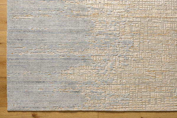 Finesse FSS-2305 9' x 12' Handmade Rug FSS2305-912  Tan, Pale Blue Surya