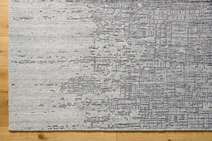 Finesse FSS-2306 9' x 12' Handmade Rug FSS2306-912  Charcoal, Gray, Medium Gray Surya