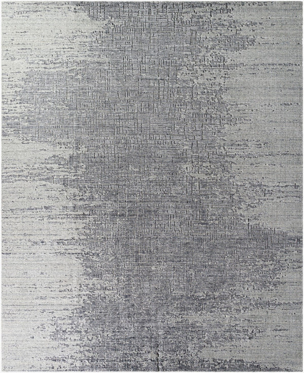 Surya Finesse Hand-knotted 2' X 3' Rug – Modern Luxury In Viscose & Wool For Stylish Home Décor Charcoal Wool,Viscose Fss2306-23