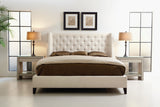 Bernhardt Maxime Queen Shelter Bed with Button Panel Headboard K1247