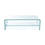 Christopher Knight Home® - Noble House - Ramona Glass Coffee Table with Shelf