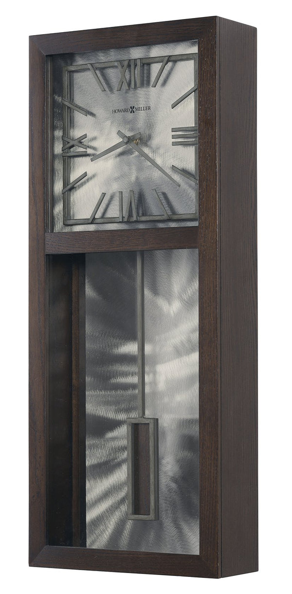 Hekman Furniture 625760 Stylish Transitional Wall Clock With Brushed Metal & Charcoal Dial – Perfect Home Accent!  Reid Wall Clock 625760