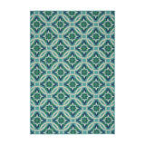 Christopher Knight Home® - Noble House - Erasmo Indoor Geometric 5 X 8 Area Rug, Blue and Green