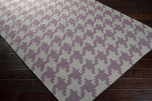 Surya Frontier Ft-103 Handmade 2' X 3' Wool Rug - Modern Decor, Durable, Easy Care, Natural Charm Plum Wool Ft103-3656
