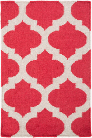 Surya Frontier Ft-103 Handmade 2' X 3' Wool Rug - Modern Decor, Durable, Easy Care, Natural Charm Red Wool Ft114-23