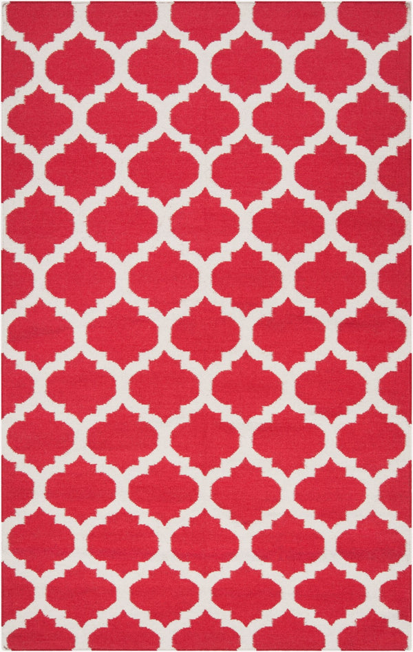 Surya Frontier Ft-103 Handmade 2' X 3' Wool Rug - Modern Decor, Durable, Easy Care, Natural Charm Red Wool Ft114-913