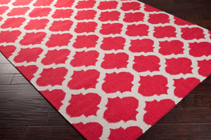 Surya Frontier Ft-103 Handmade 2' X 3' Wool Rug - Modern Decor, Durable, Easy Care, Natural Charm Red Wool Ft114-913