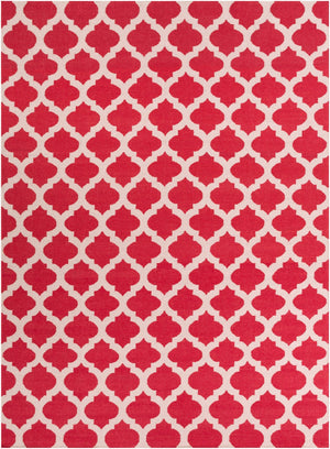 Surya Frontier Ft-103 Handmade 2' X 3' Wool Rug - Modern Decor, Durable, Easy Care, Natural Charm Red Wool Ft114-811