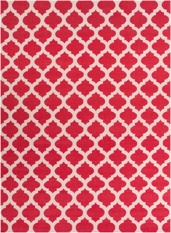 Surya Frontier Ft-103 Handmade 2' X 3' Wool Rug - Modern Decor, Durable, Easy Care, Natural Charm Red Wool Ft114-811