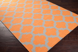 Surya Frontier Ft-103 Handmade 2' X 3' Wool Rug - Modern Decor, Durable, Easy Care, Natural Charm Orange Wool Ft119-3656