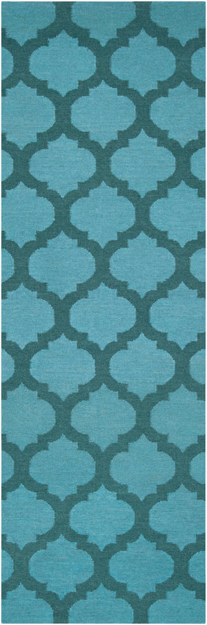 Surya Frontier Ft-103 Handmade 2' X 3' Wool Rug - Modern Decor, Durable, Easy Care, Natural Charm Teal Wool Ft123-268