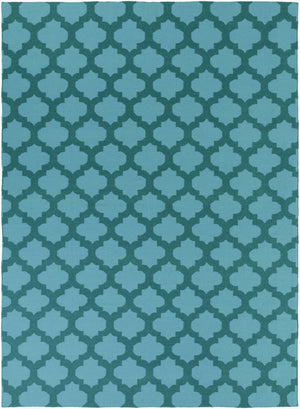 Surya Frontier Ft-103 Handmade 2' X 3' Wool Rug - Modern Decor, Durable, Easy Care, Natural Charm Teal Wool Ft123-811