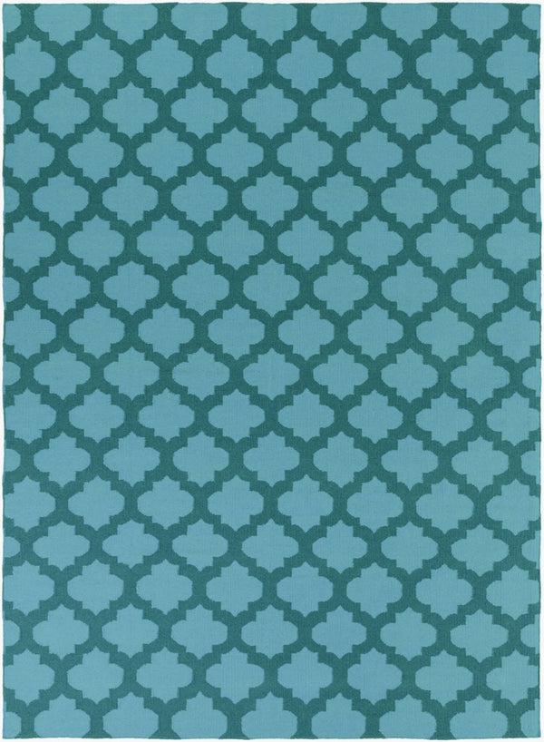 Surya Frontier Ft-103 Handmade 2' X 3' Wool Rug - Modern Decor, Durable, Easy Care, Natural Charm Teal Wool Ft123-811
