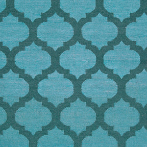 Surya Frontier Ft-103 Handmade 2' X 3' Wool Rug - Modern Decor, Durable, Easy Care, Natural Charm Teal Wool Ft123-58