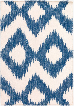 Surya Frontier Ft-103 Handmade 2' X 3' Wool Rug - Modern Decor, Durable, Easy Care, Natural Charm Navy Wool Ft165-23