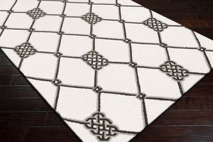 Surya Frontier Ft-103 Handmade 2' X 3' Wool Rug - Modern Decor, Durable, Easy Care, Natural Charm Light Beige Wool Ft181-3656