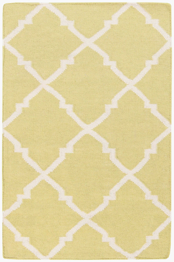 Surya Frontier Ft-220 Handmade 2' X 3' Wool Rug - Durable, Modern Decor With Natural Charm & Warranty Light Green Wool Ft220-23